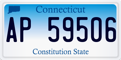 CT license plate AP59506