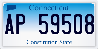 CT license plate AP59508