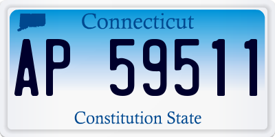 CT license plate AP59511