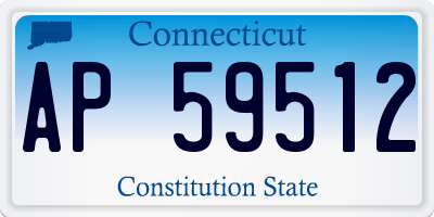 CT license plate AP59512
