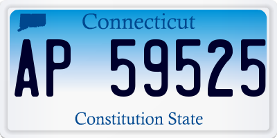 CT license plate AP59525
