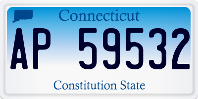 CT license plate AP59532