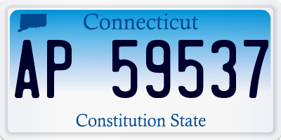 CT license plate AP59537