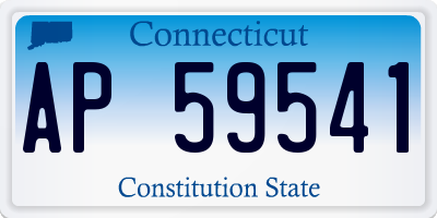CT license plate AP59541