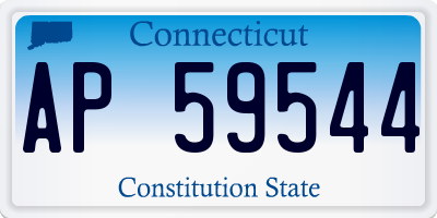CT license plate AP59544