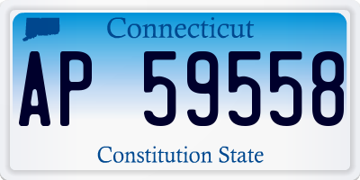 CT license plate AP59558