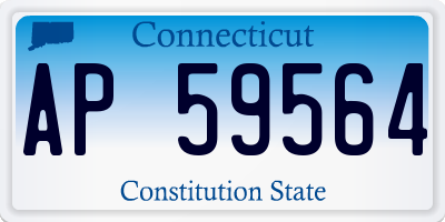 CT license plate AP59564