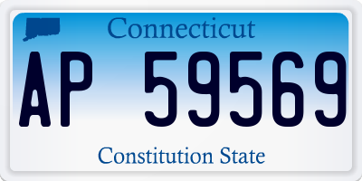 CT license plate AP59569