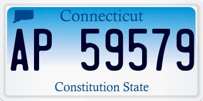 CT license plate AP59579