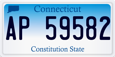 CT license plate AP59582