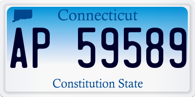 CT license plate AP59589