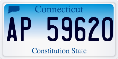 CT license plate AP59620