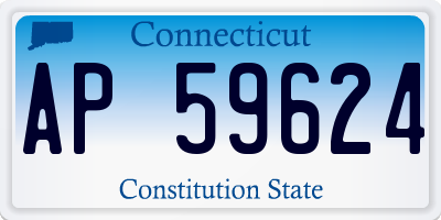 CT license plate AP59624