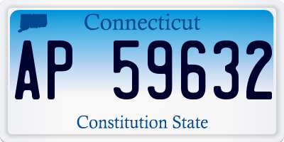 CT license plate AP59632