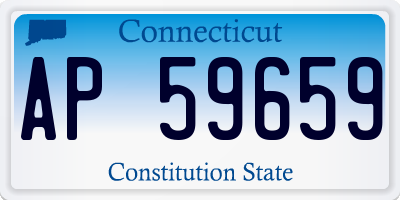 CT license plate AP59659
