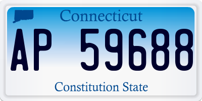 CT license plate AP59688