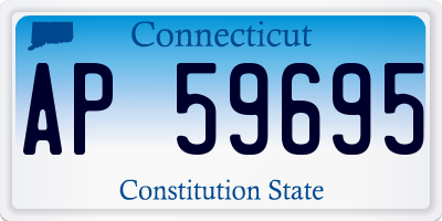 CT license plate AP59695