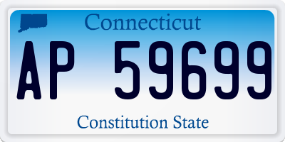 CT license plate AP59699