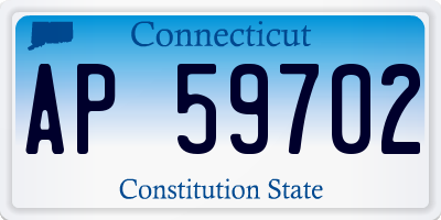 CT license plate AP59702