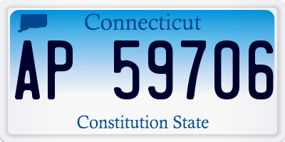 CT license plate AP59706