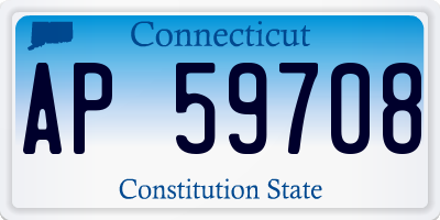 CT license plate AP59708