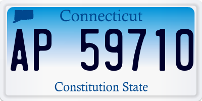 CT license plate AP59710