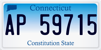 CT license plate AP59715