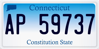 CT license plate AP59737