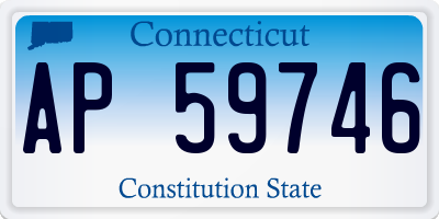 CT license plate AP59746