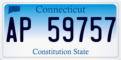 CT license plate AP59757