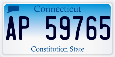 CT license plate AP59765