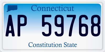 CT license plate AP59768