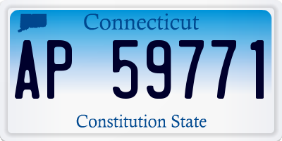 CT license plate AP59771