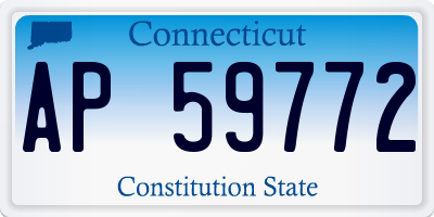 CT license plate AP59772