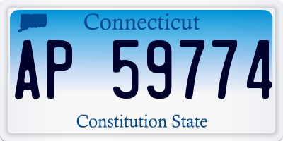 CT license plate AP59774