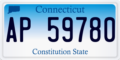 CT license plate AP59780