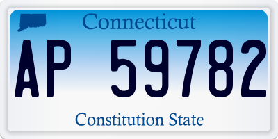 CT license plate AP59782
