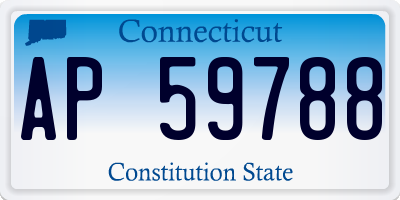 CT license plate AP59788