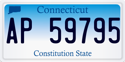 CT license plate AP59795