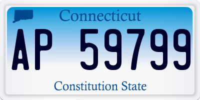 CT license plate AP59799