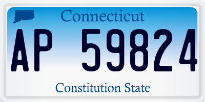CT license plate AP59824