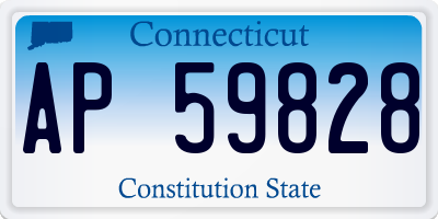 CT license plate AP59828