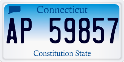 CT license plate AP59857