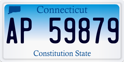 CT license plate AP59879
