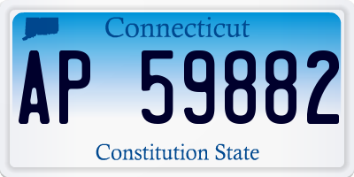 CT license plate AP59882