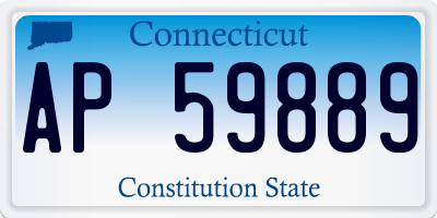 CT license plate AP59889