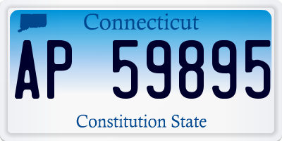 CT license plate AP59895