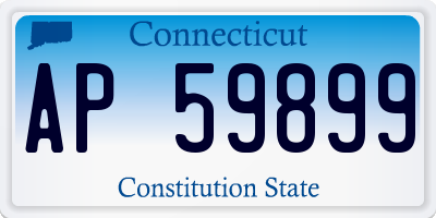 CT license plate AP59899