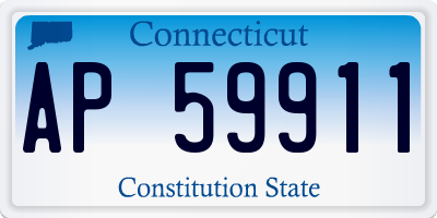 CT license plate AP59911
