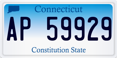 CT license plate AP59929